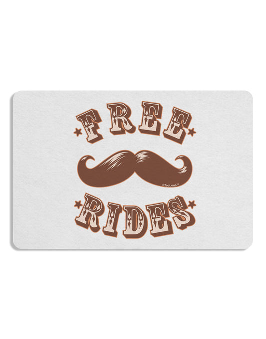 Free Mustache Rides Placemat Set of 4 Placemats-Placemat-TooLoud-White-Davson Sales