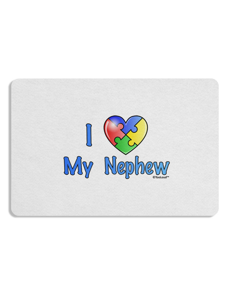 I Heart My Nephew - Autism Awareness Placemat by TooLoud Set of 4 Placemats-Placemat-TooLoud-White-Davson Sales