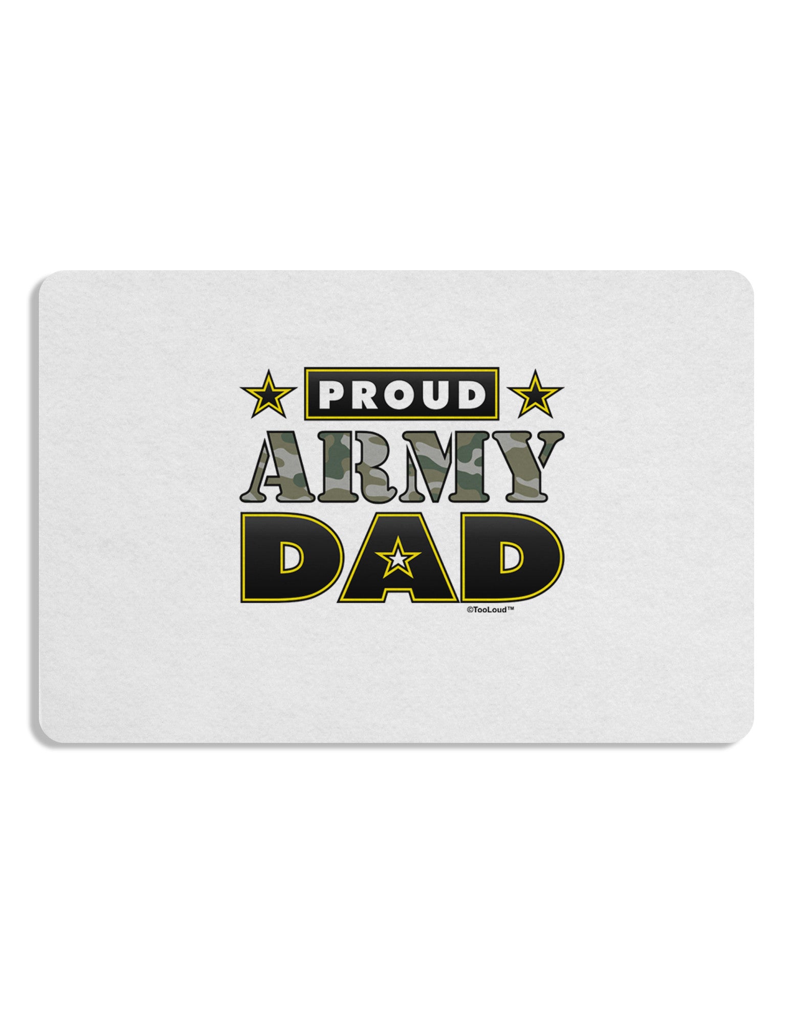 Proud Army Dad Placemat Set of 4 Placemats-Placemat-TooLoud-White-Davson Sales