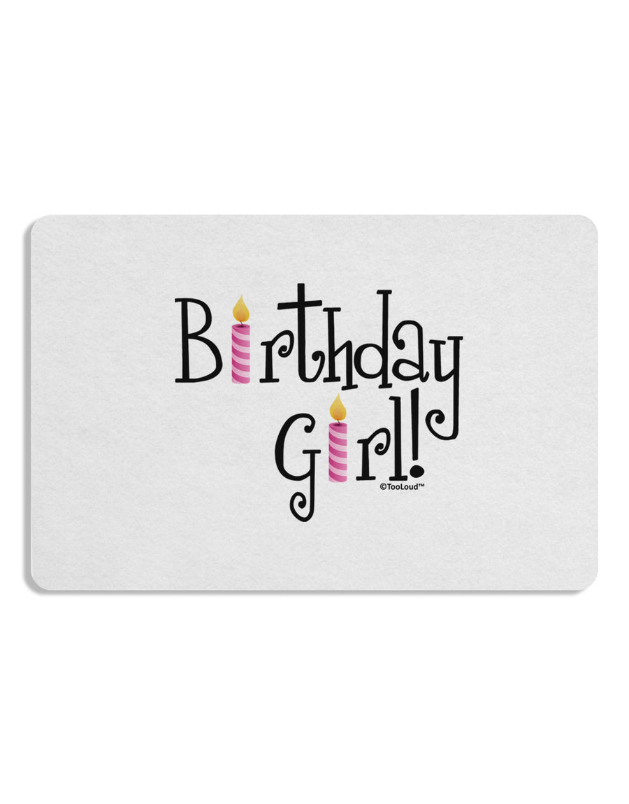 Birthday Girl - Birthday Candles Placemat by TooLoud Set of 4 Placemats-Placemat-TooLoud-White-Davson Sales