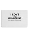 I Love My Boyfriend Videogames Placemat Set of 4 Placemats-Placemat-TooLoud-White-Davson Sales