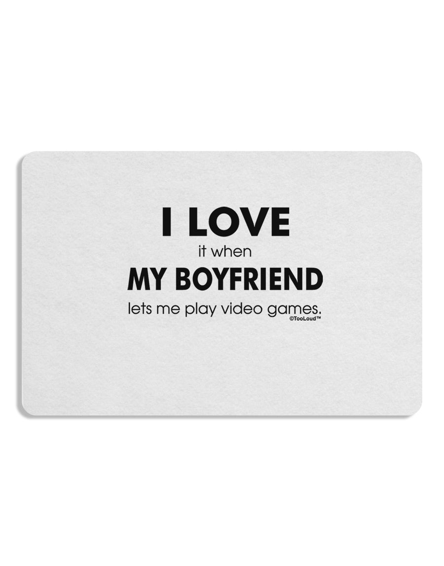 I Love My Boyfriend Videogames Placemat Set of 4 Placemats-Placemat-TooLoud-White-Davson Sales