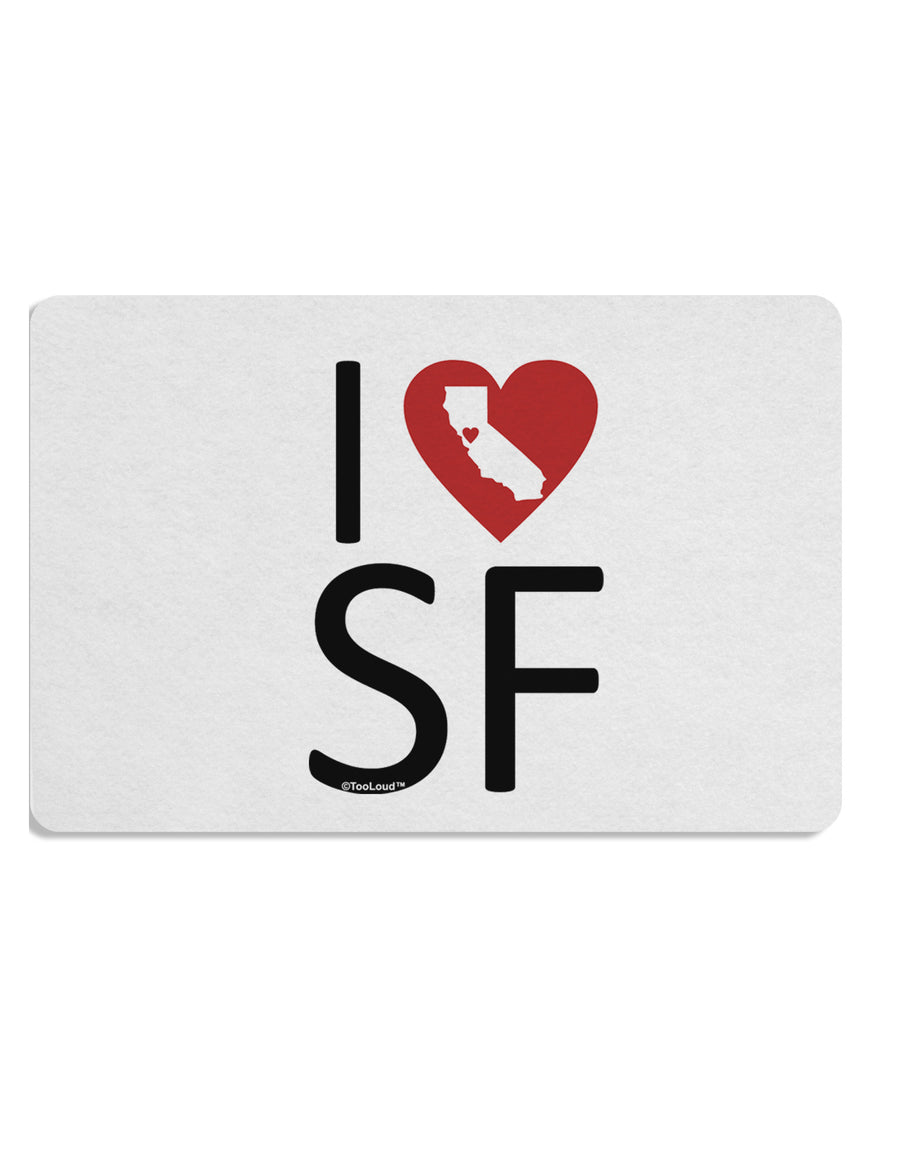 I Heart San Francisco Placemat Set of 4 Placemats-Placemat-TooLoud-White-Davson Sales