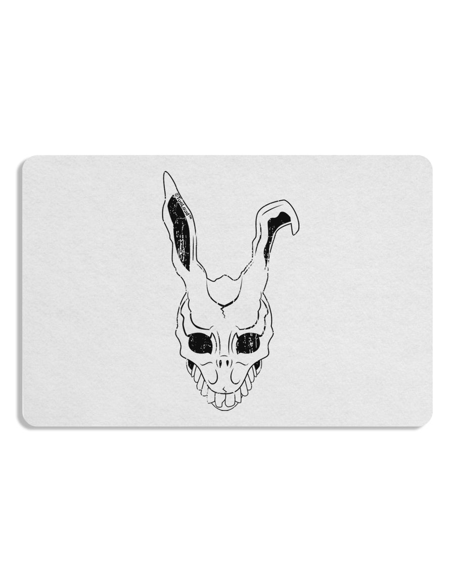 Scary Bunny Face White Distressed Placemat Set of 4 Placemats-Placemat-TooLoud-White-Davson Sales