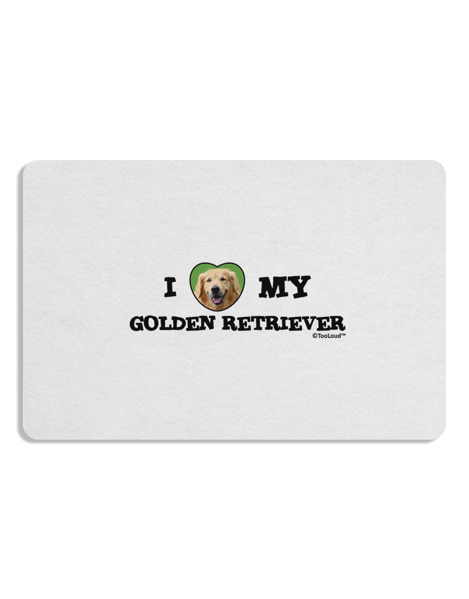 I Heart My Golden Retriever Placemat by TooLoud Set of 4 Placemats-Placemat-TooLoud-White-Davson Sales