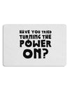 Turning the Power On Placemat by TooLoud Set of 4 Placemats-Placemat-TooLoud-White-Davson Sales