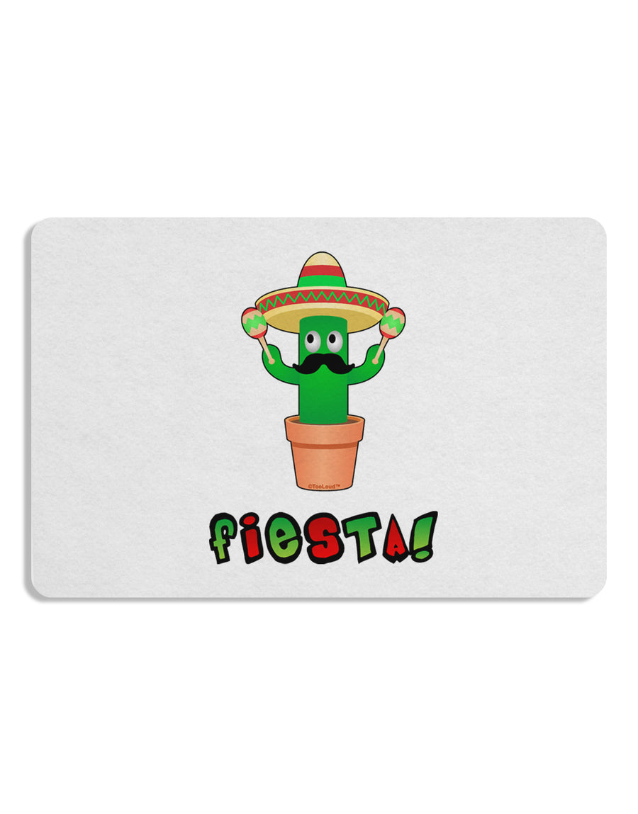 Fiesta Cactus Text Placemat by TooLoud Set of 4 Placemats-Placemat-TooLoud-White-Davson Sales