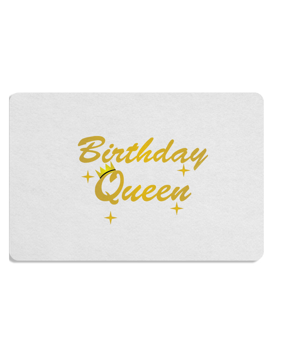 Birthday Queen Text Placemat by TooLoud Set of 4 Placemats-Placemat-TooLoud-White-Davson Sales