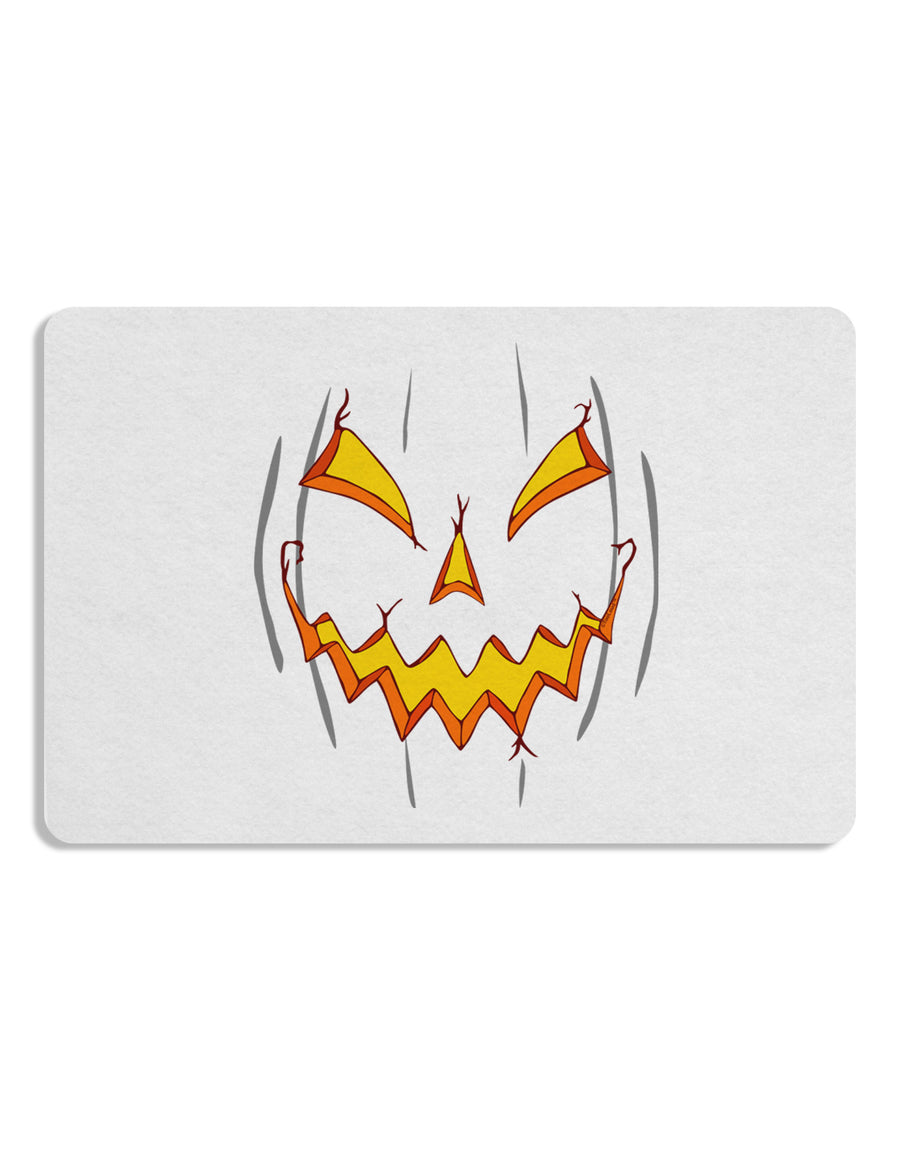 Scary Glow Evil Jack O Lantern Pumpkin 12 x 18 Placemat Set of 4 Placemats-Placemat-TooLoud-White-Davson Sales