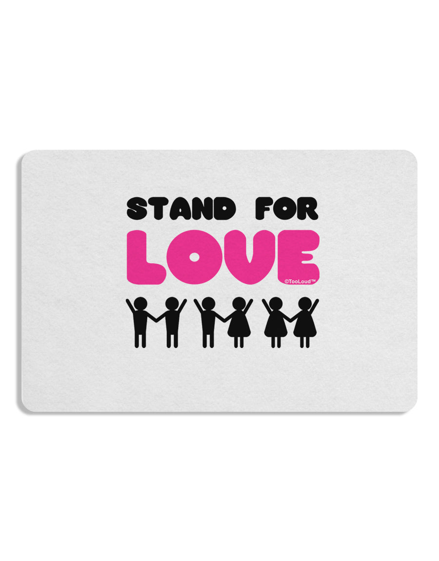 Stand For Love Pink Placemat Set of 4 Placemats-Placemat-TooLoud-White-Davson Sales