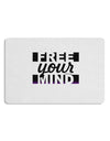 Free Your Mind Text Placemat Set of 4 Placemats-Placemat-TooLoud-White-Davson Sales