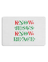 Know Jesus Know Peace Christmas 12 x 18 Placemat Set of 4 Placemats-Placemat-TooLoud-White-Davson Sales