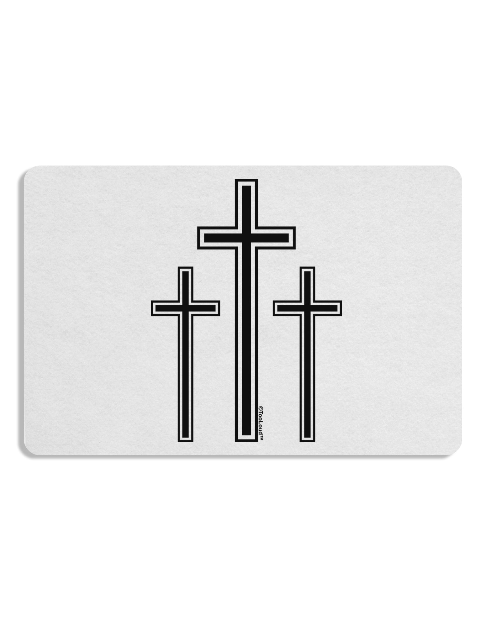 Three Cross Design - Easter Placemat by TooLoud Set of 4 Placemats-Placemat-TooLoud-White-Davson Sales