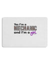 TooLoud Yes I am a Mechanic Girl Placemat Set of 4 Placemats-Placemat-TooLoud-White-Davson Sales