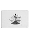 Moonlit Wizard Tower - Grayscale 12 x 18 Placemat Set of 4 Placemats-Placemat-TooLoud-White-Davson Sales