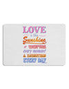 Love is like Sunshine - Quote Placemat Set of 4 Placemats-Placemat-TooLoud-White-Davson Sales