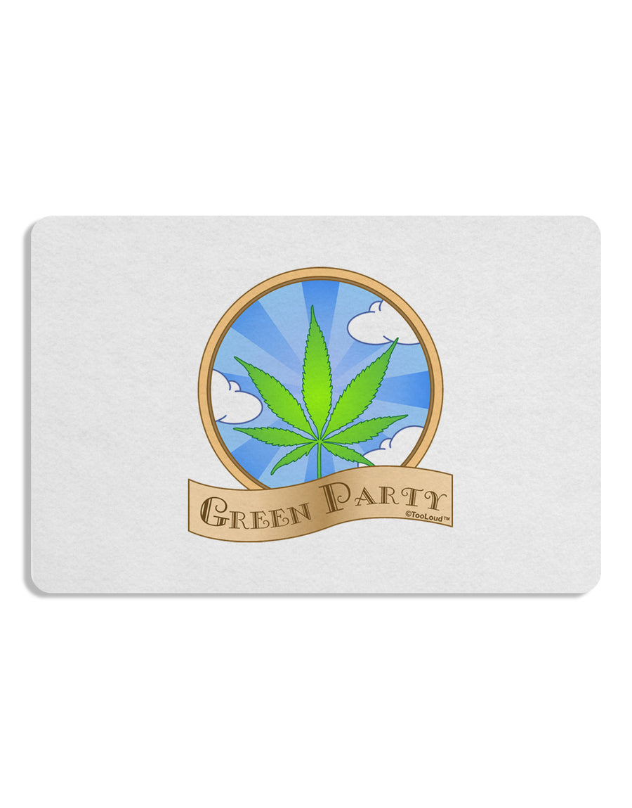 Green Party Symbol Placemat Set of 4 Placemats-Placemat-TooLoud-White-Davson Sales