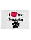 I Heart My Pomeranian Placemat by TooLoud Set of 4 Placemats-Placemat-TooLoud-White-Davson Sales