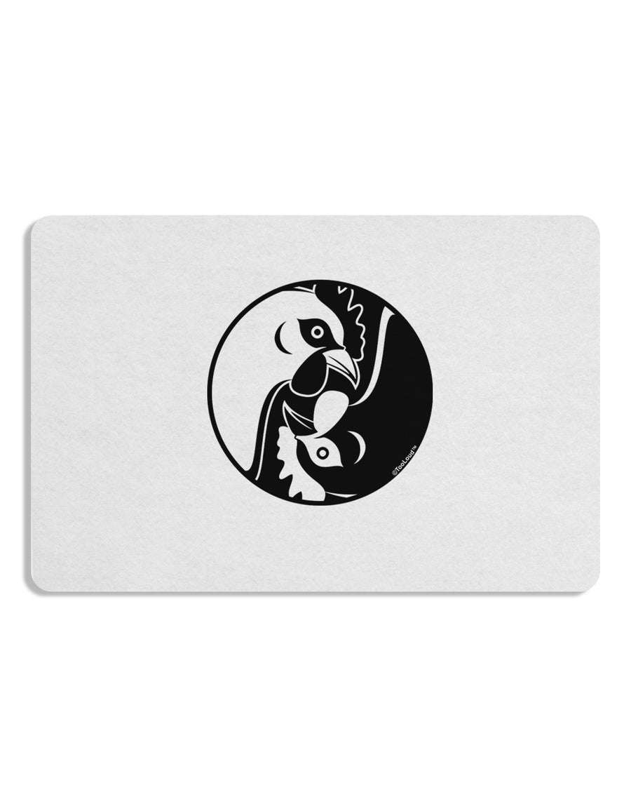 TooLoud Yin Yang Chicken Placemat Set of 4 Placemats-Placemat-TooLoud-White-Davson Sales