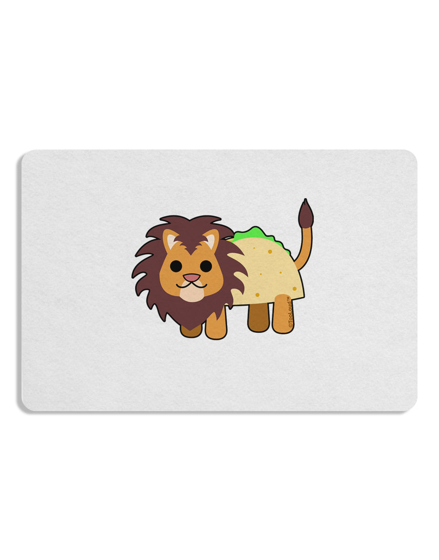 Cute Taco Lion Placemat Set of 4 Placemats-Placemat-TooLoud-White-Davson Sales