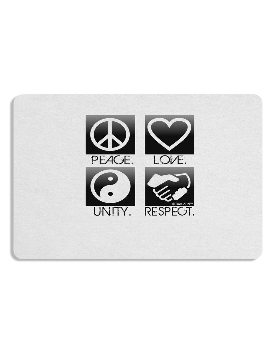 PLUR Squares BnW Placemat Set of 4 Placemats-Placemat-TooLoud-White-Davson Sales