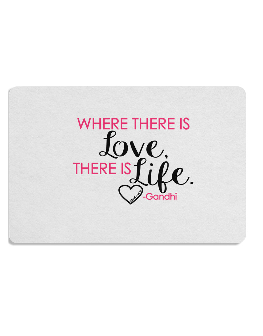 Where There Is Love Gandhi Placemat Set of 4 Placemats-Placemat-TooLoud-White-Davson Sales