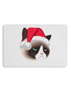 Santa Hat Disgruntled Siamese Cat Placemat by TooLoud Set of 4 Placemats-Placemat-TooLoud-White-Davson Sales