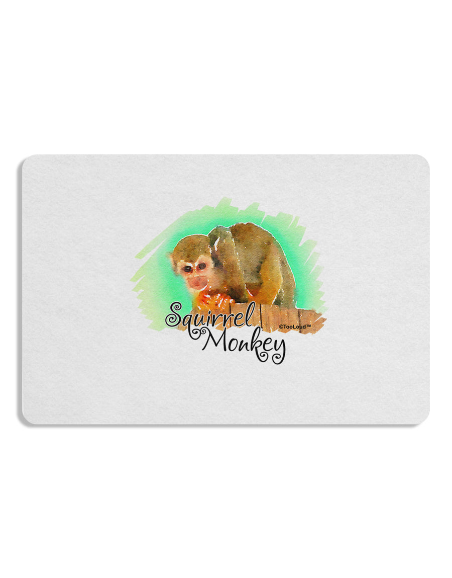 Squirrel Monkey Watercolor Text Placemat Set of 4 Placemats-Placemat-TooLoud-White-Davson Sales