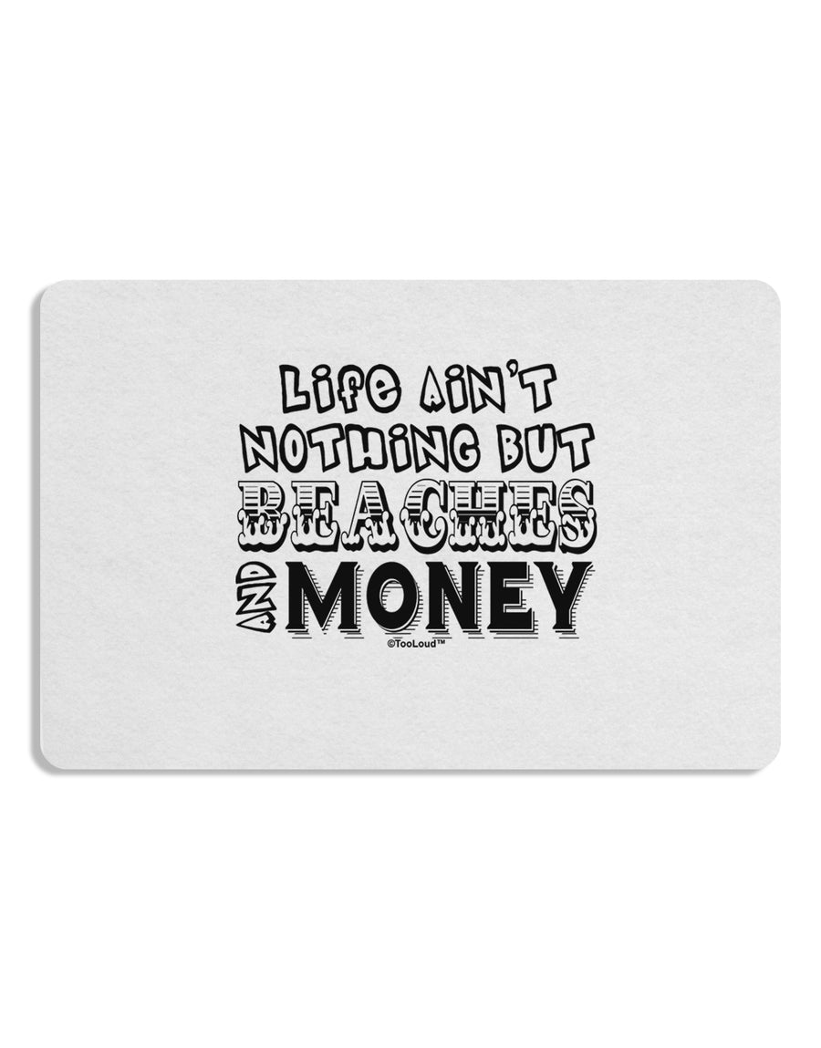 Beaches and Money Placemat by TooLoud Set of 4 Placemats-Placemat-TooLoud-White-Davson Sales