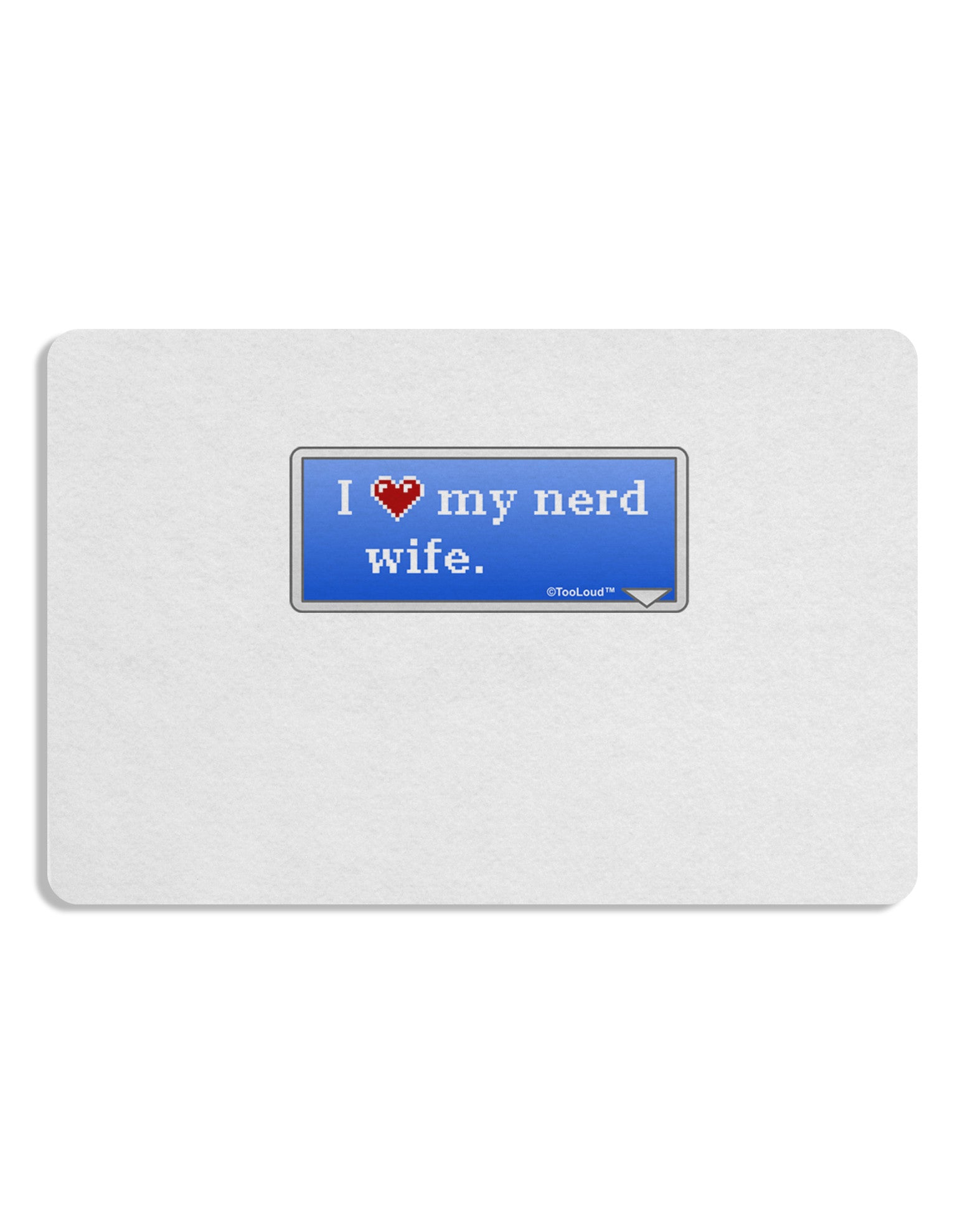 I Heart My Nerd Wife - Retro Placemat by TooLoud Set of 4 Placemats-Placemat-TooLoud-White-Davson Sales
