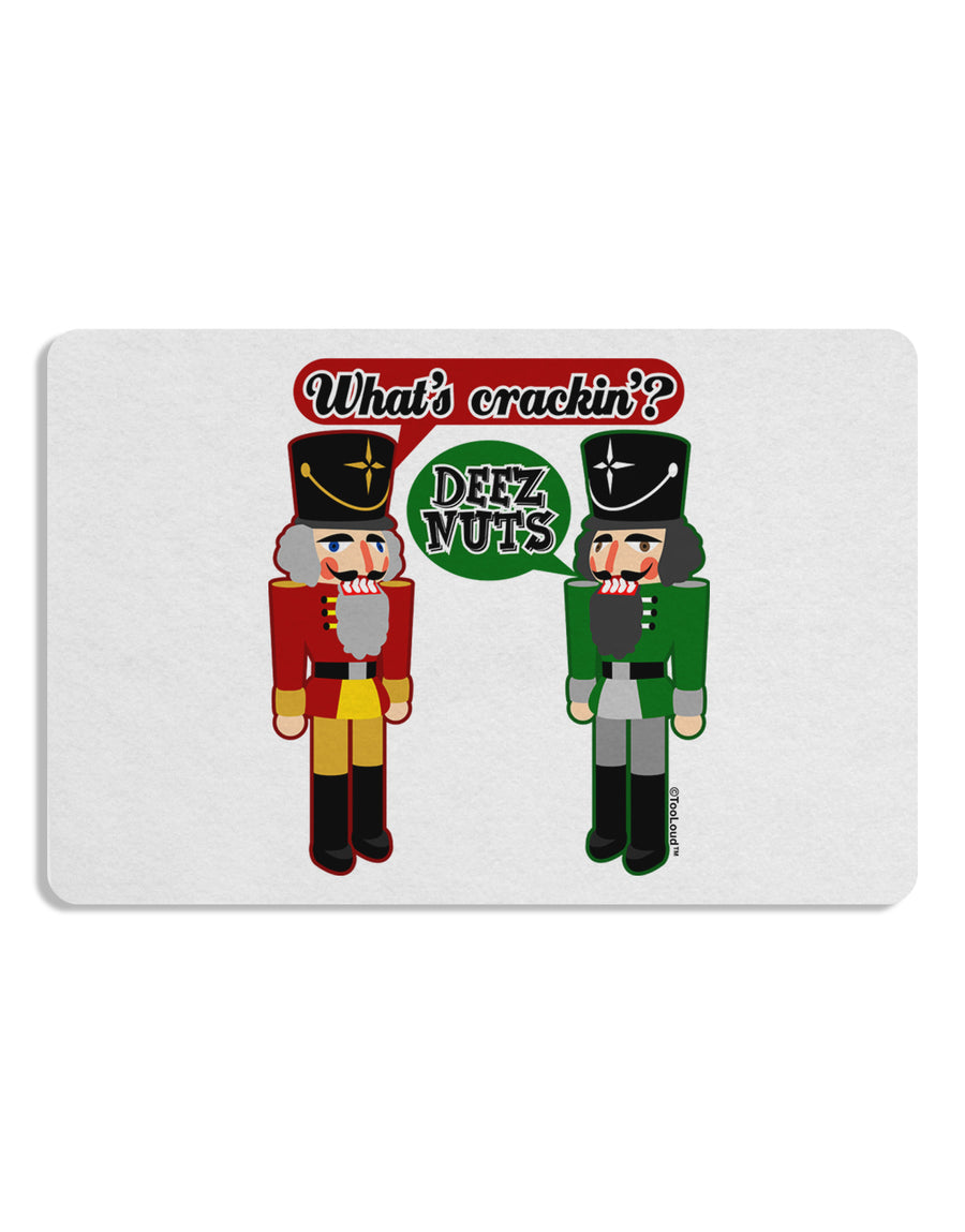 Whats Crackin - Deez Nuts Placemat by TooLoud Set of 4 Placemats-Placemat-TooLoud-White-Davson Sales