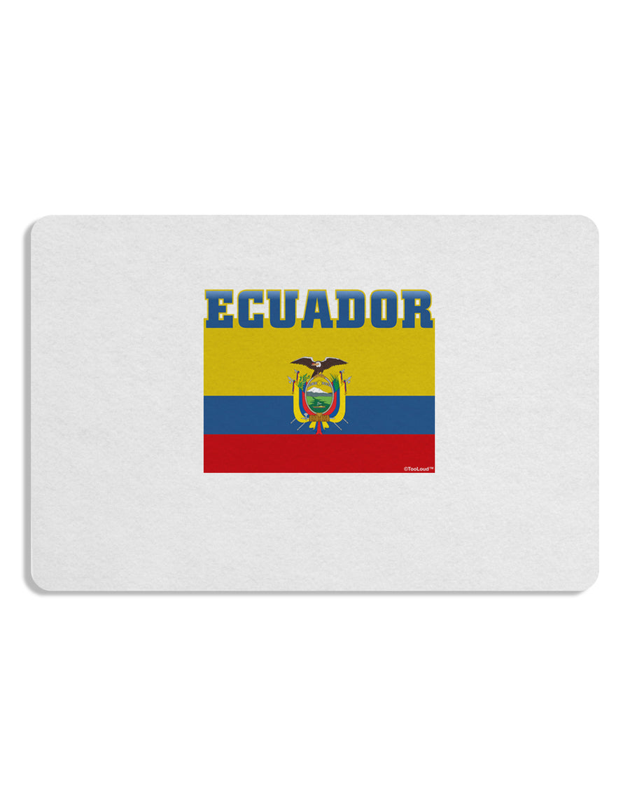 Ecuador Flag Placemat Set of 4 Placemats-Placemat-TooLoud-White-Davson Sales