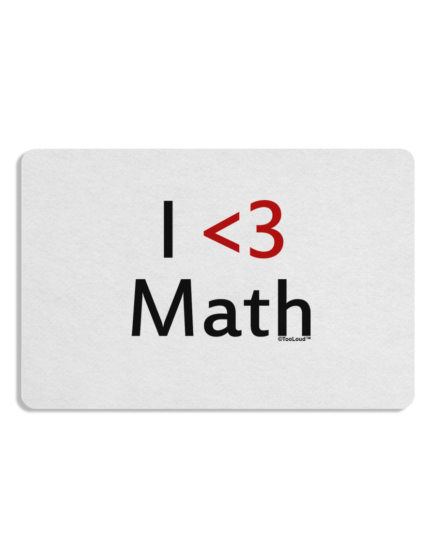 I Heart Math Placemat by TooLoud Set of 4 Placemats-Placemat-TooLoud-White-Davson Sales