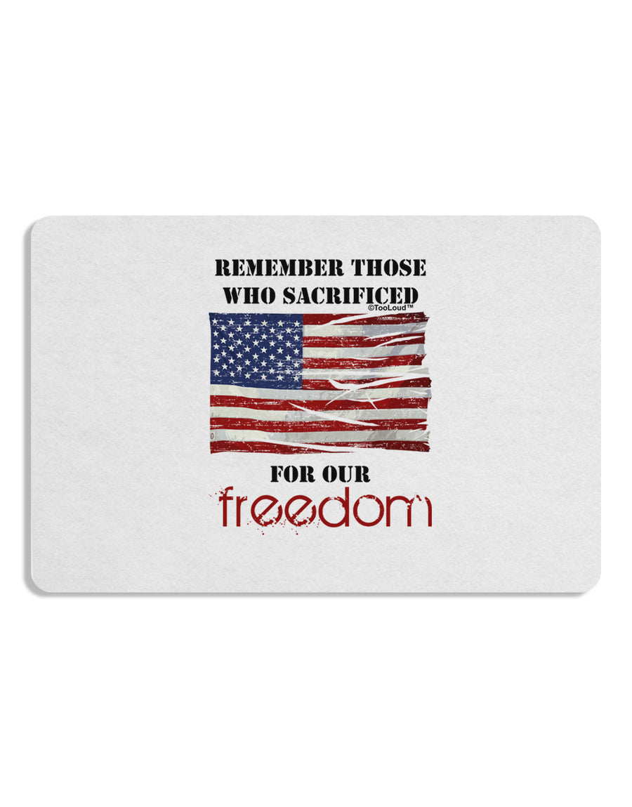 Remember - Veterans Placemat Set of 4 Placemats-Placemat-TooLoud-White-Davson Sales