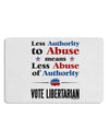 Libertarian Against Authority Abuse Placemat Set of 4 Placemats-Placemat-TooLoud-White-Davson Sales