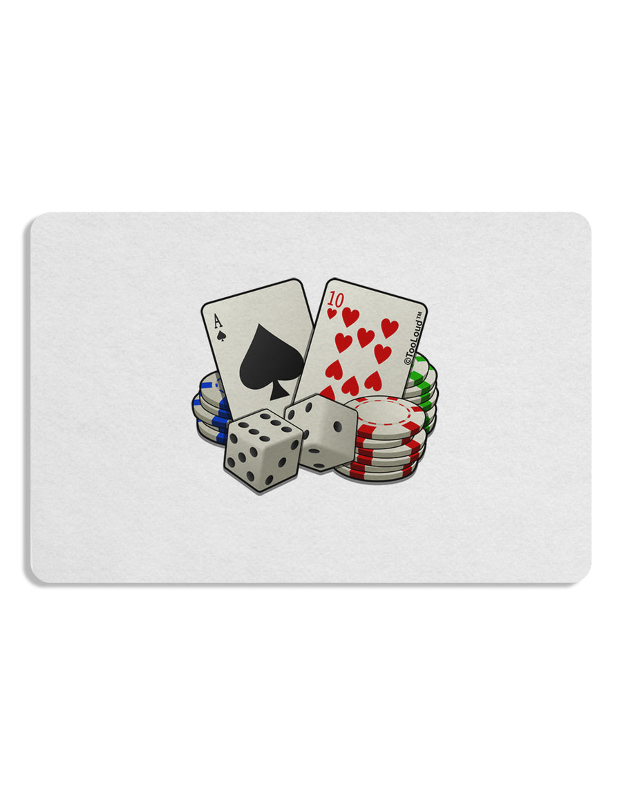 Gambling Weapons Placemat Set of 4 Placemats-Placemat-TooLoud-White-Davson Sales