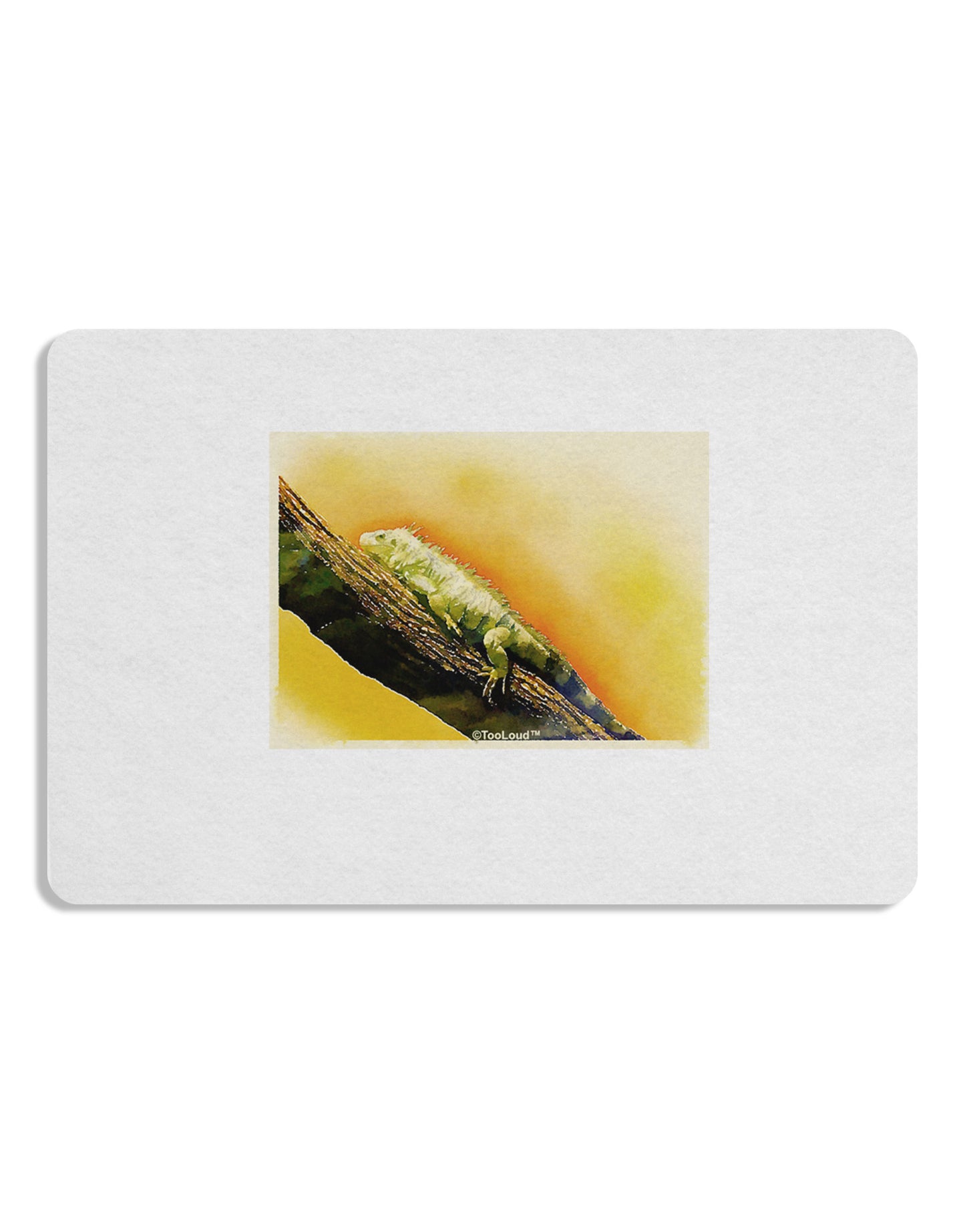 Iguana Watercolor Placemat Set of 4 Placemats-Placemat-TooLoud-White-Davson Sales