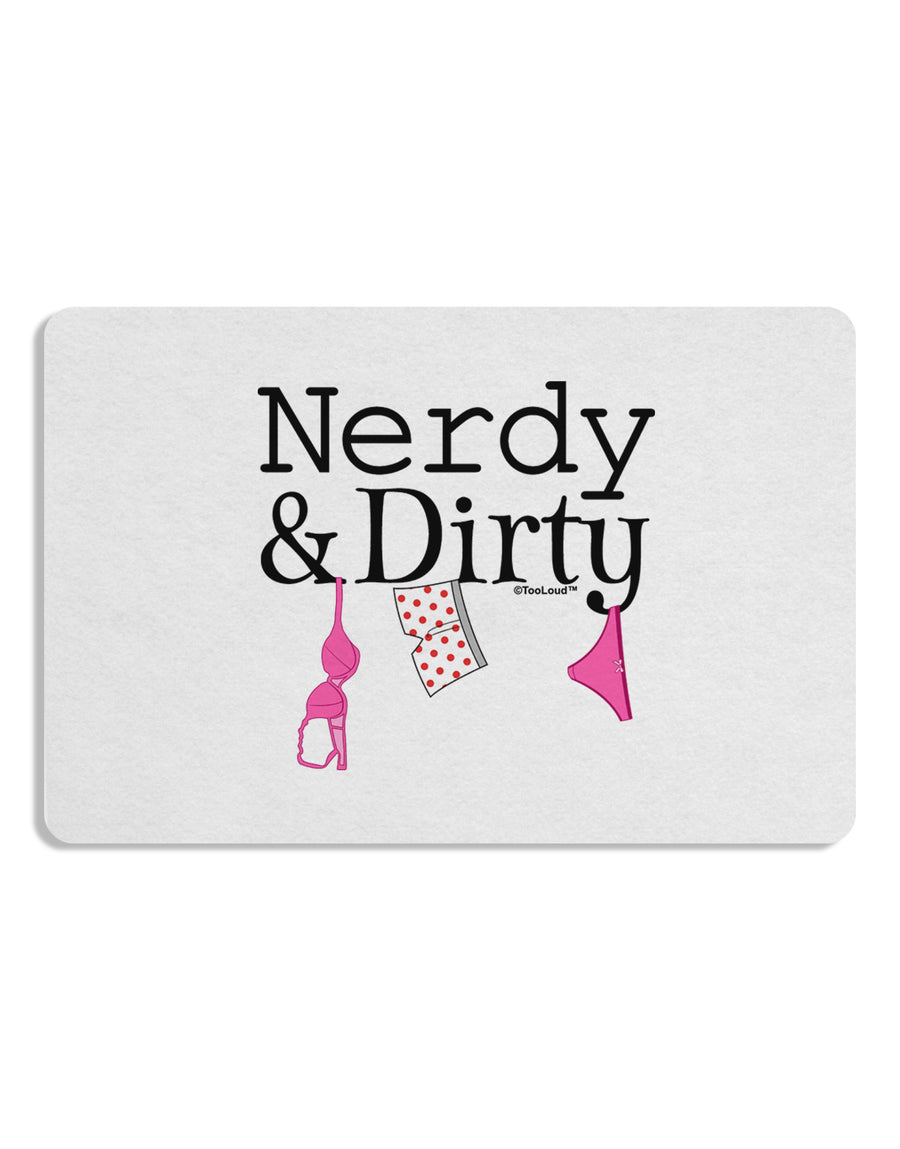 Nerdy and Dirty Placemat by TooLoud Set of 4 Placemats-Placemat-TooLoud-White-Davson Sales