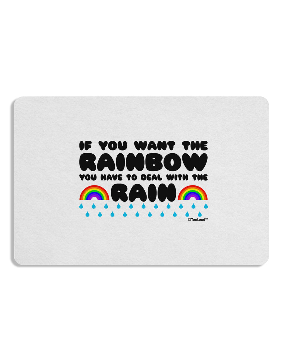 If You Want The Rainbow Quote Placemat by TooLoud Set of 4 Placemats-Placemat-TooLoud-White-Davson Sales