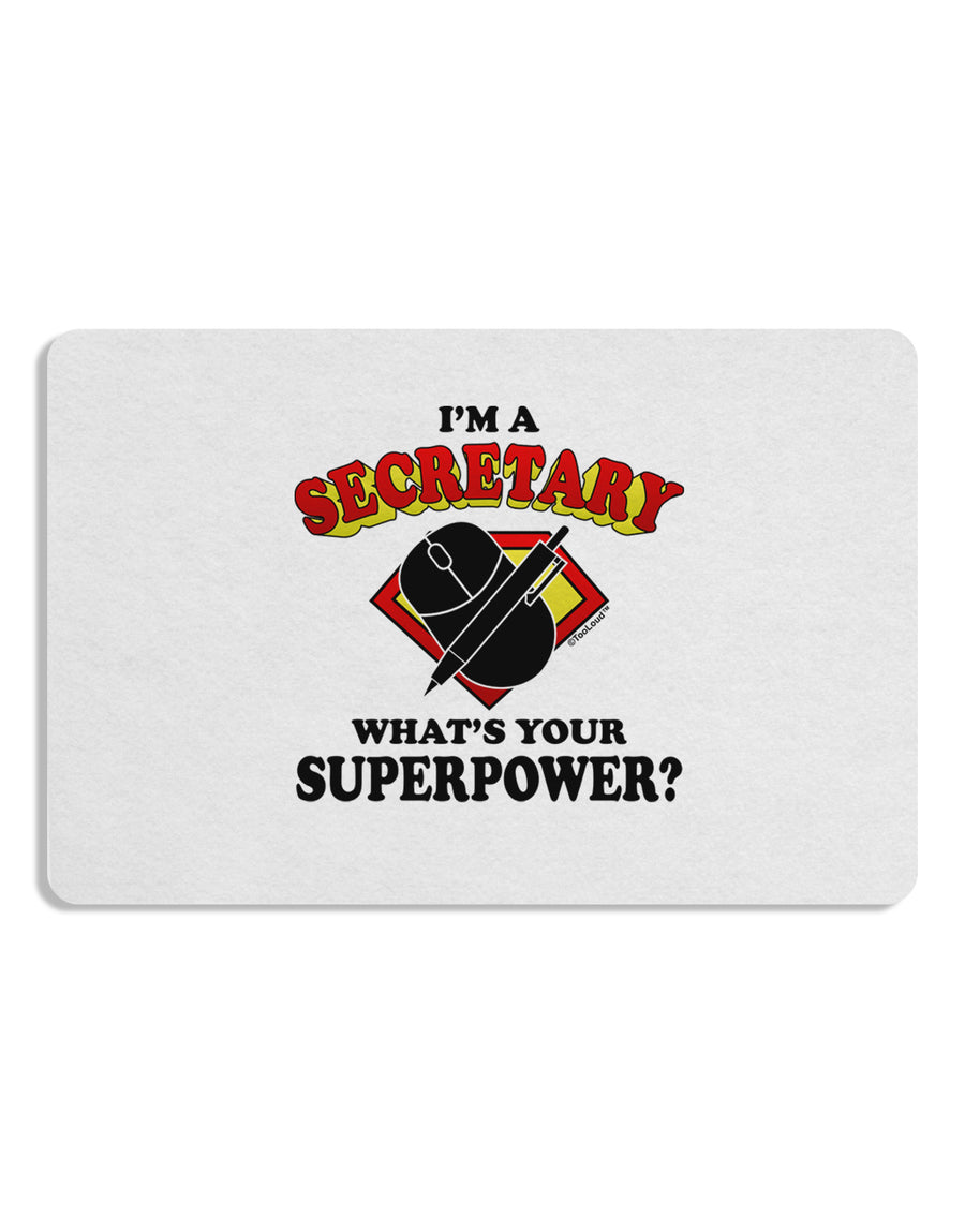 Secretary - Superpower Placemat Set of 4 Placemats-Placemat-TooLoud-White-Davson Sales