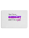 TooLoud Yes I am a Chemist Girl Placemat Set of 4 Placemats-Placemat-TooLoud-White-Davson Sales