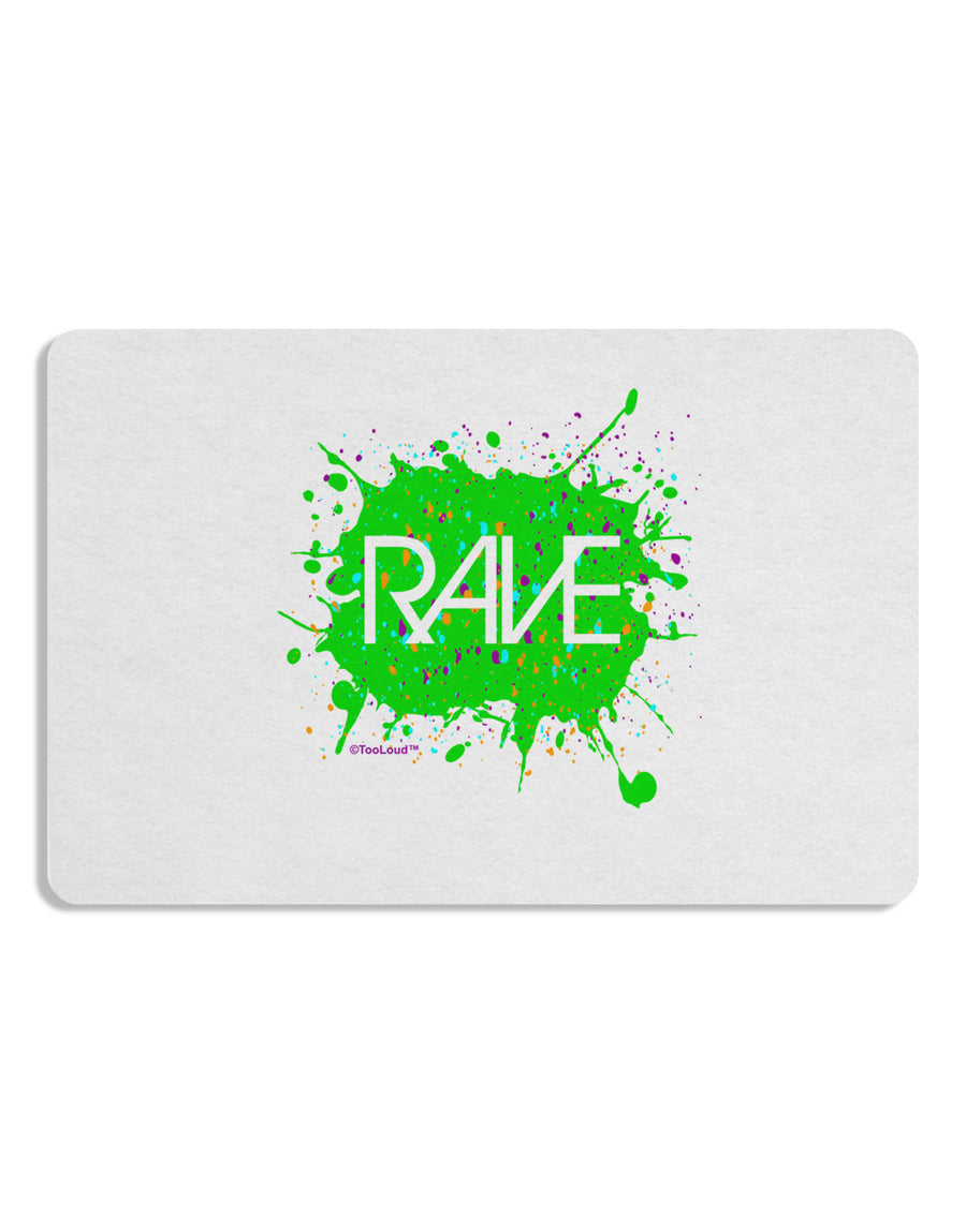 Rave Splatter Green Placemat Set of 4 Placemats-Placemat-TooLoud-White-Davson Sales