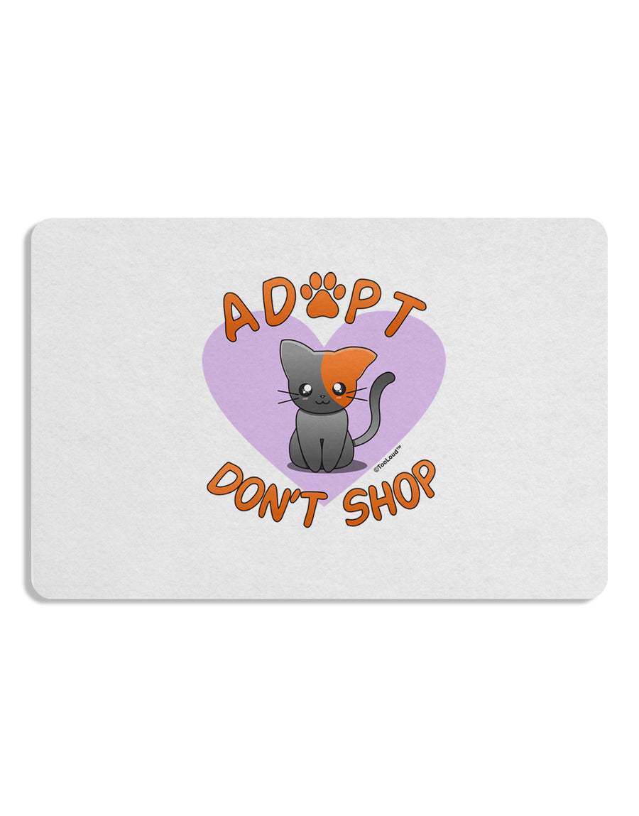 Adopt Don't Shop Cute Kitty Placemat Set of 4 Placemats-Placemat-TooLoud-White-Davson Sales
