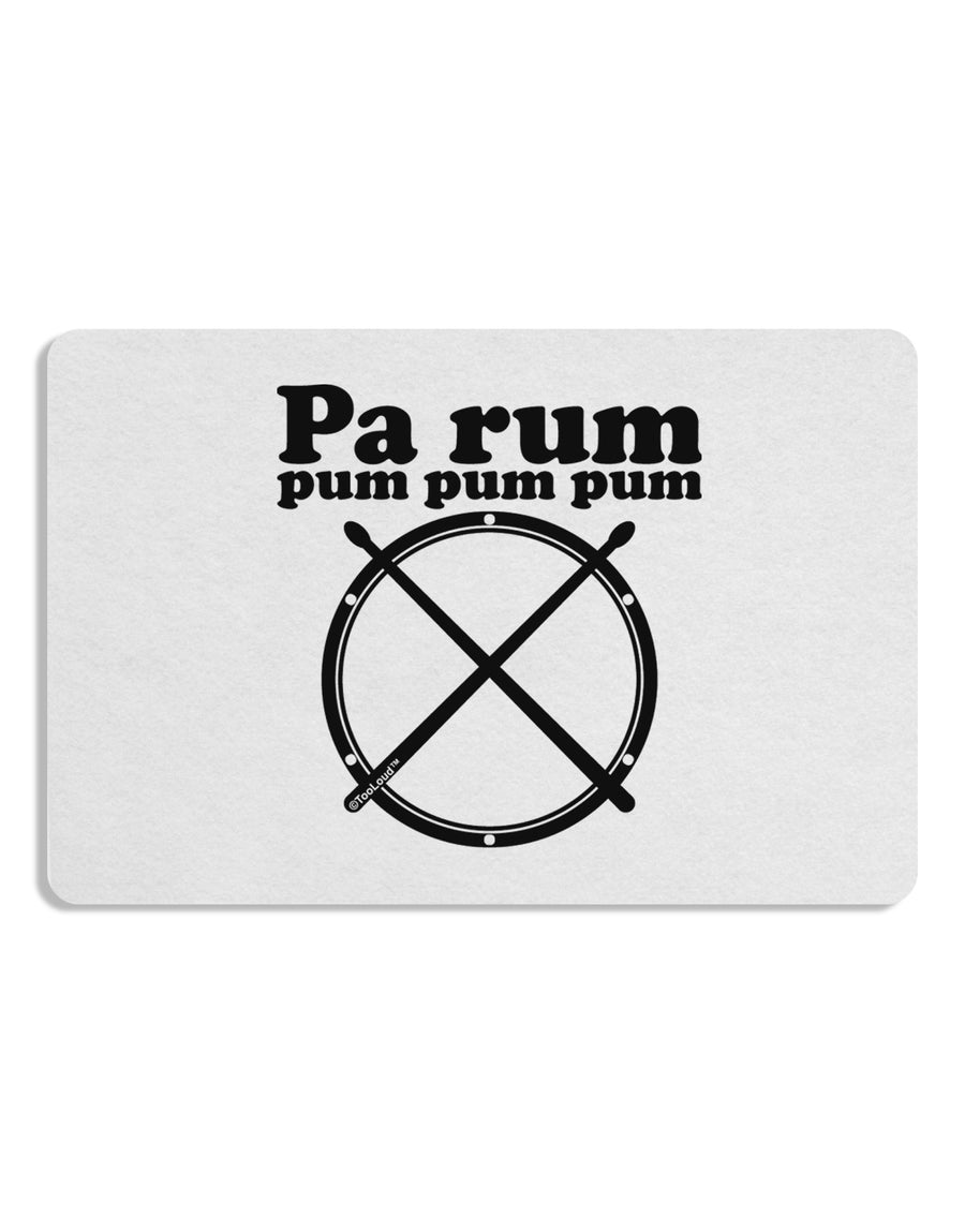 Pa Rum Pum Pum Pum BnW Placemat Set of 4 Placemats-Placemat-TooLoud-White-Davson Sales