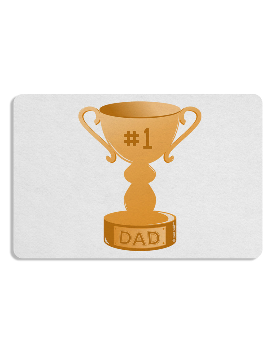 Number One Dad Trophy Placemat Set of 4 Placemats-Placemat-TooLoud-White-Davson Sales