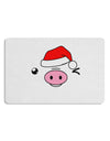 Kyu-T Face Oinkz Santa Hat Boy Pig 12 x 18 Placemat Set of 4 Placemats-Placemat-TooLoud-White-Davson Sales