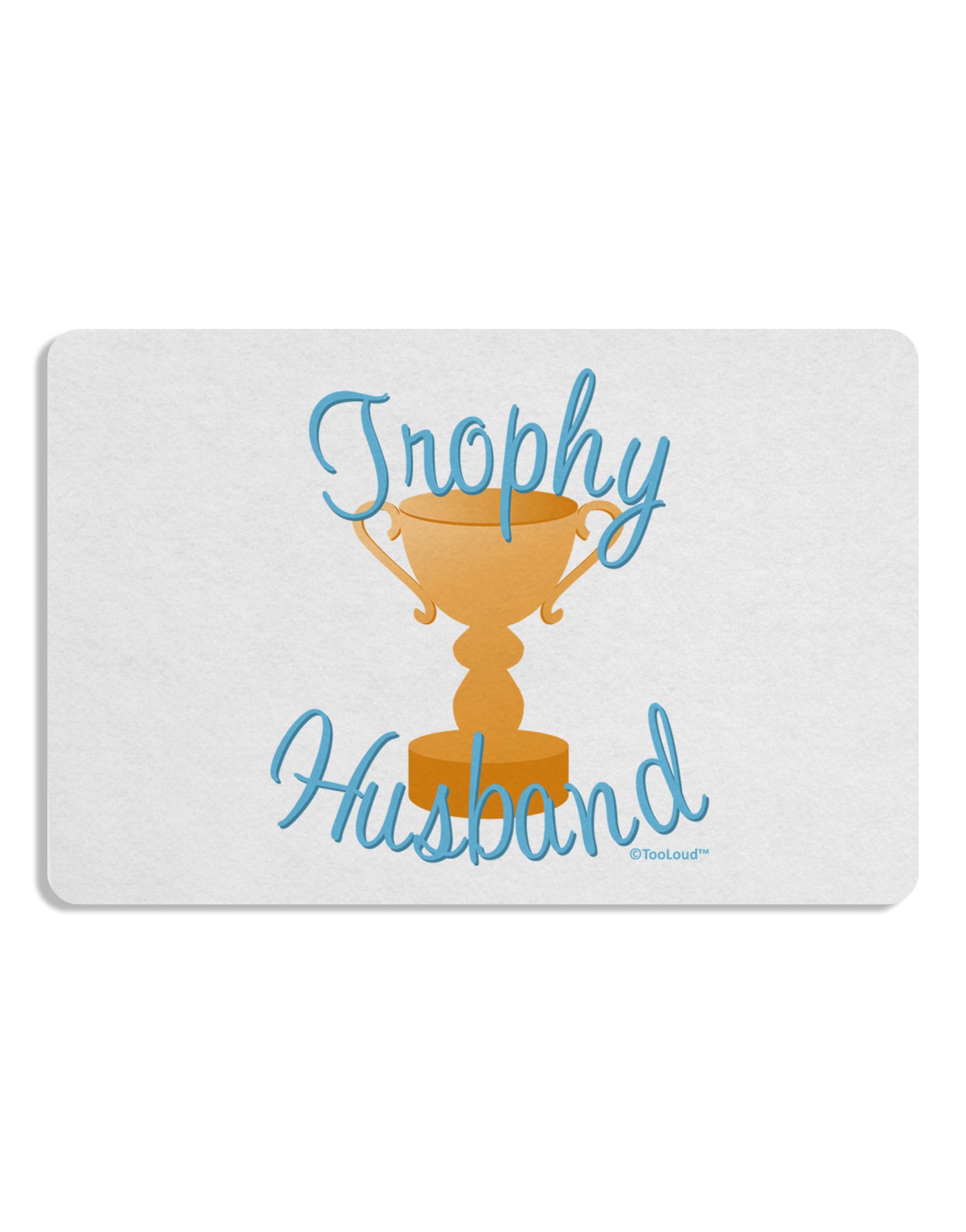 Trophy Husband Design Placemat by TooLoud Set of 4 Placemats-Placemat-TooLoud-White-Davson Sales