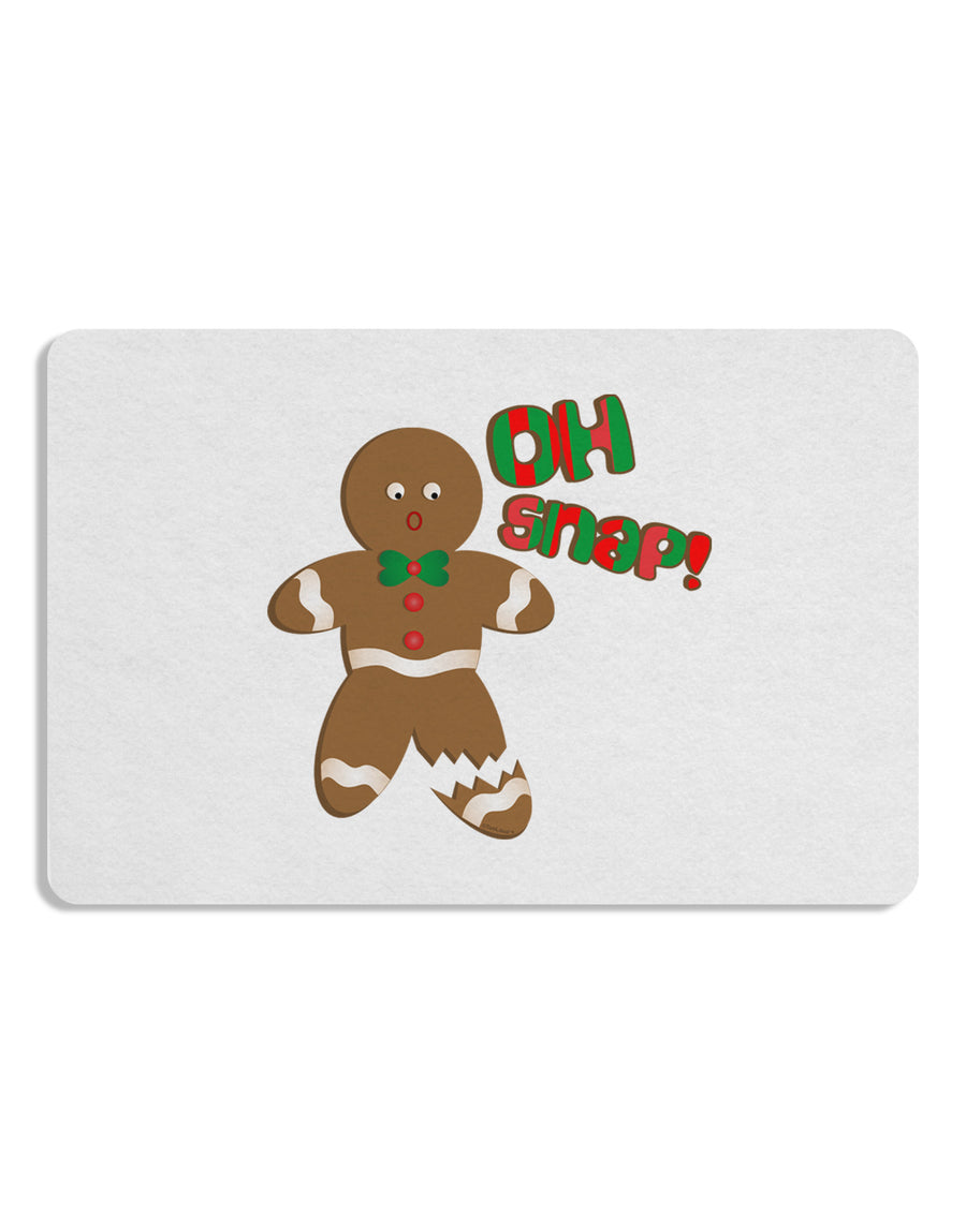 Oh Snap Gingerbread Man Christmas 12 x 18 Placemat Set of 4 Placemats-Placemat-TooLoud-White-Davson Sales