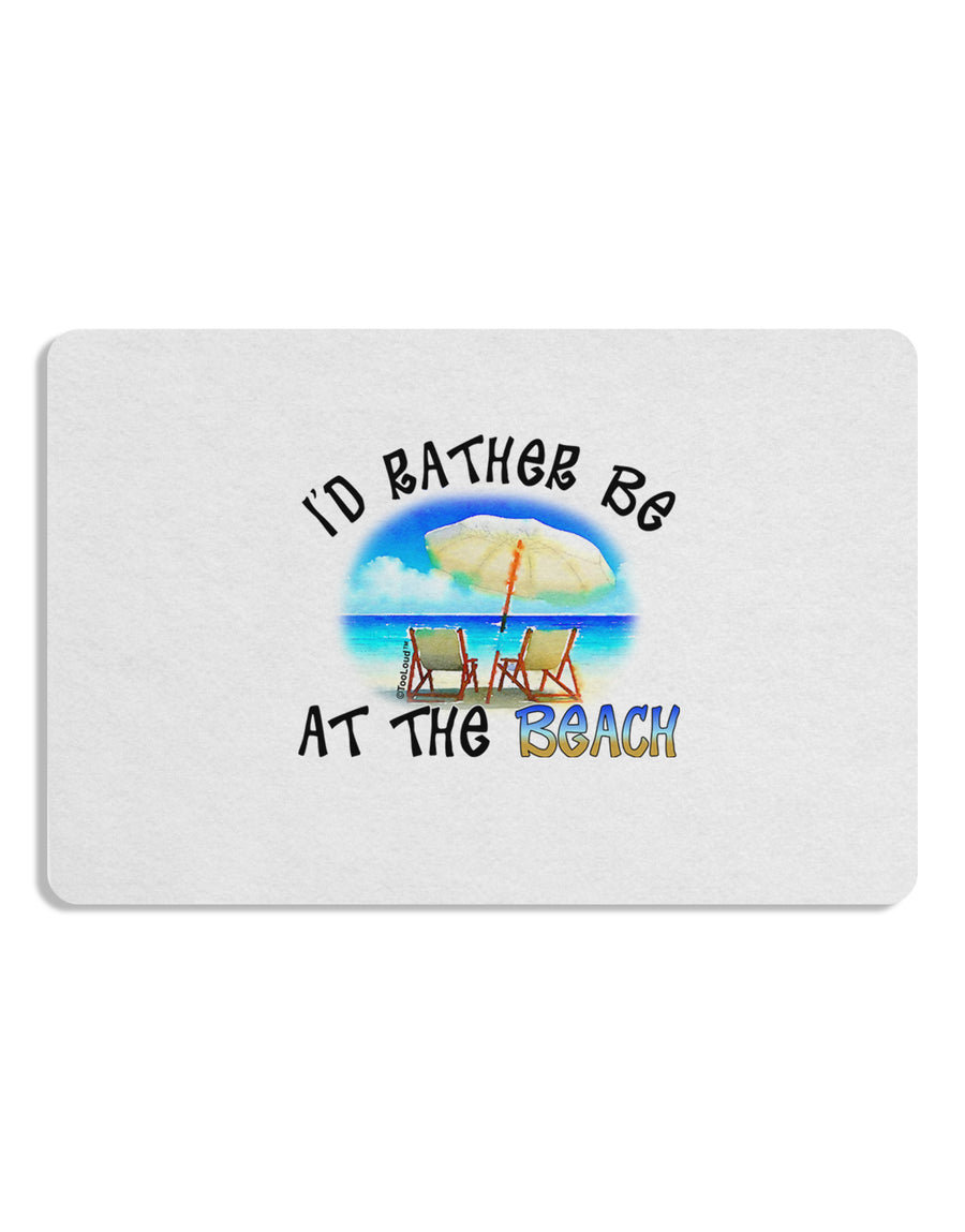 I'd Rather Be At The Beach Placemat Set of 4 Placemats-Placemat-TooLoud-White-Davson Sales