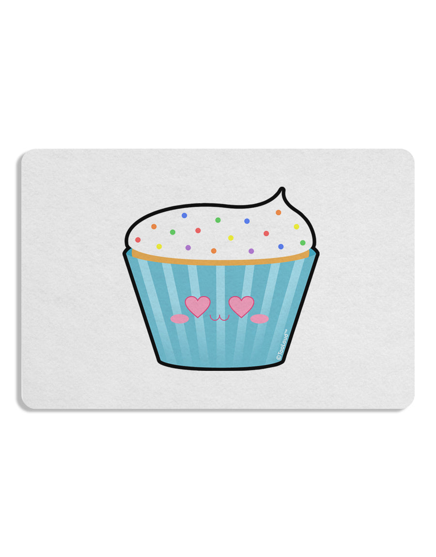 Cute Cupcake with Sprinkles - Heart Eyes Placemat by TooLoud Set of 4 Placemats-Placemat-TooLoud-White-Davson Sales